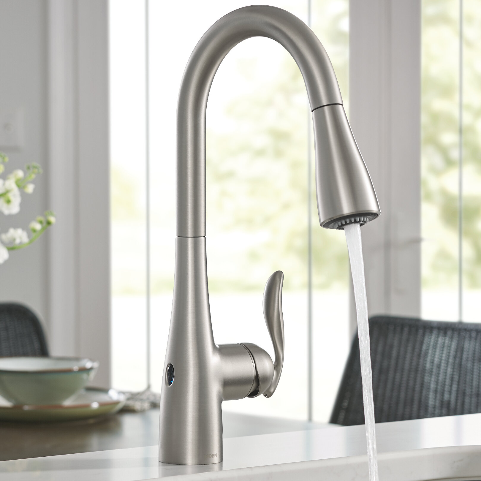 Moen Arbor Pull Down Touchless Single Handle Kitchen Faucet With Motionsense And Power Cleantechnologies Reviews Wayfair