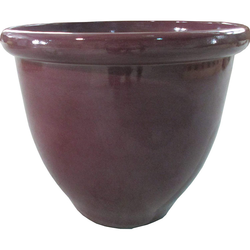 Happy Planterplanter 17 3 X 17 3 X 15 Raspberry Glaze Wayfair