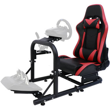 Bijdrage Riet Dankbaar Anman Racing Simulator Cockpit With Red Racing Seat Fits Logitech  G27/G29/G920/G923 Thrustmaster Fanatec Adjustable Steering Wheel And Pedal  Racing Wheel Stand With Gear Shifter Mount Support PC XBOX ONE PS4 | Wayfair