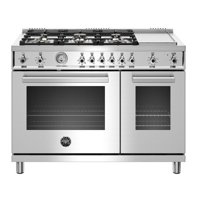 Bertazzoni Professional Series 48 7 Cu Ft Freestanding Gas Range With Griddle Wayfair