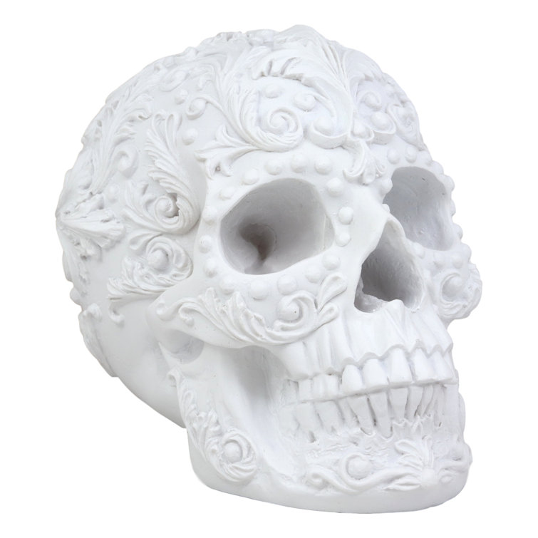 2" Translucent White Clear Skull Head Bust Figurine Figure Cool Project Idea 