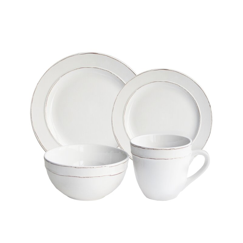 dinnerware sets for 8 in white