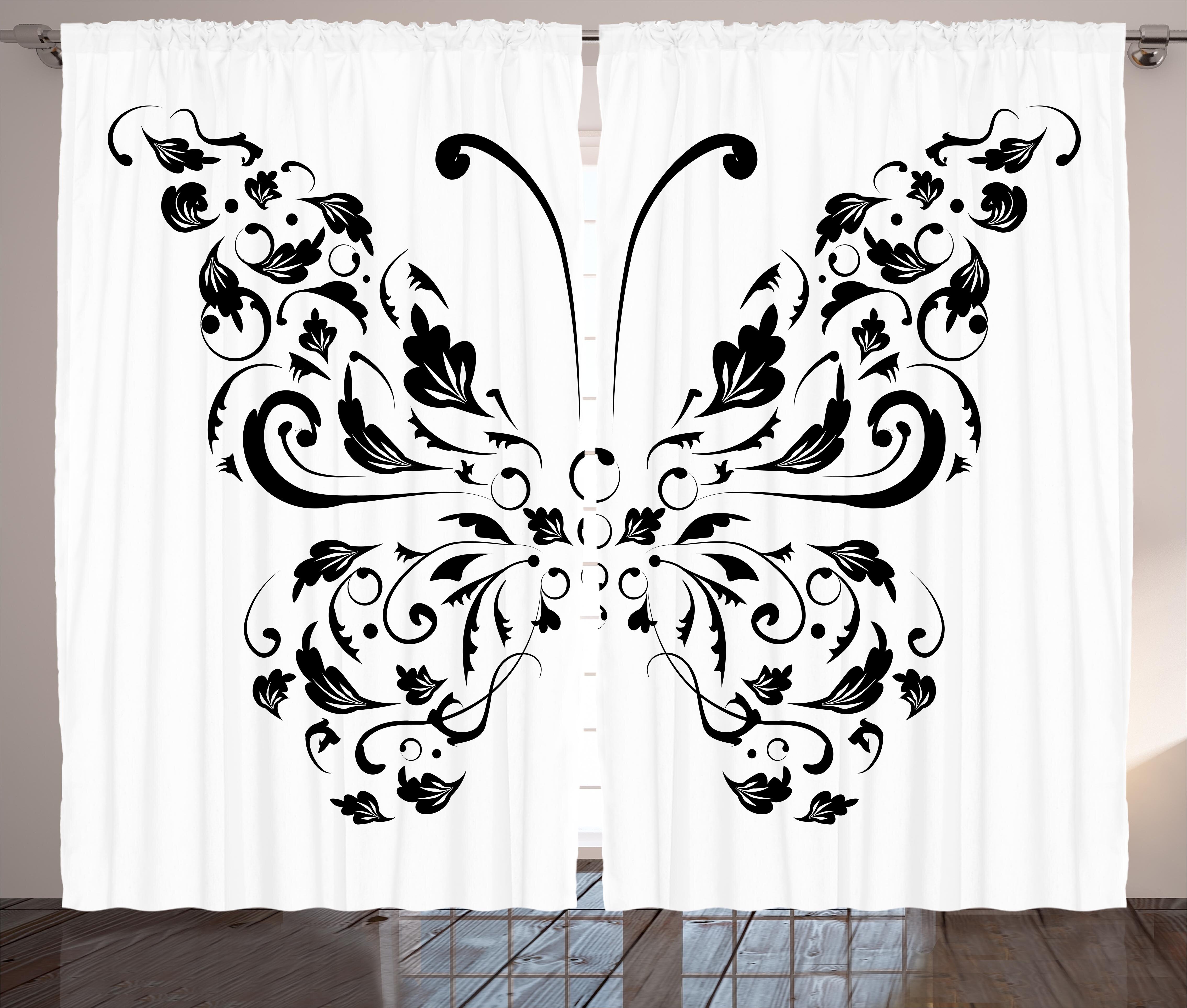 butterfly curtains short