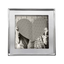 MARIPOSA Basketweave Silver 4x6 inch Picture Frame 