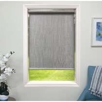 Grey Blackout Roller Blinds Curtain Drill System Office Kitchen Bed Room Solid 