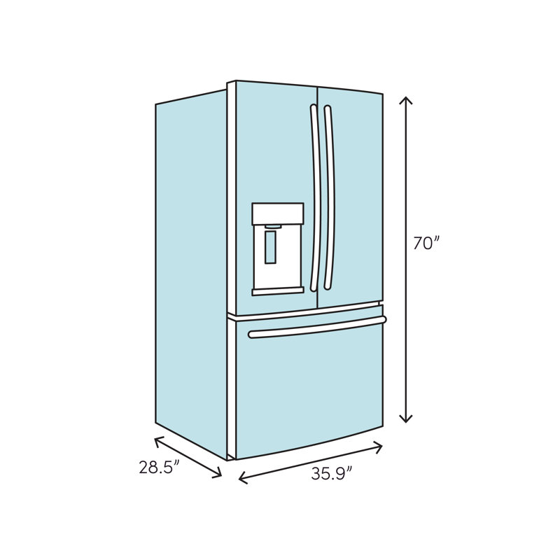 Bertazzoni Master Series Counter Depth 36 French Door 21 Cu Ft