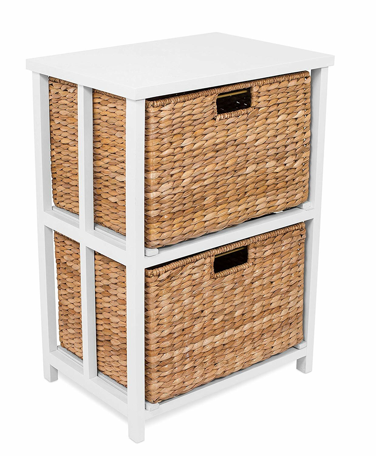 white wicker file cabinet