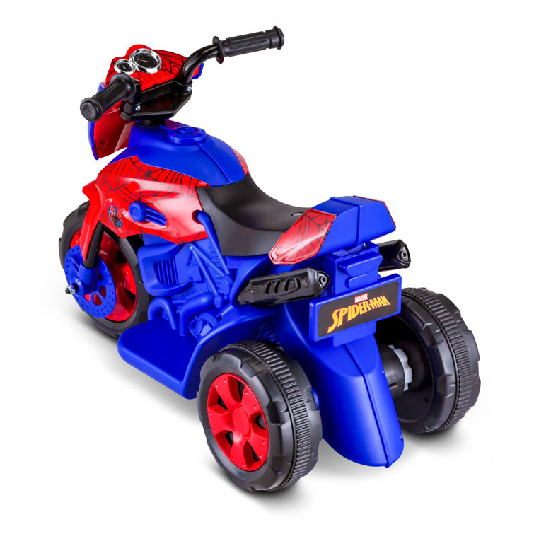 spiderman battery powered motorcycle