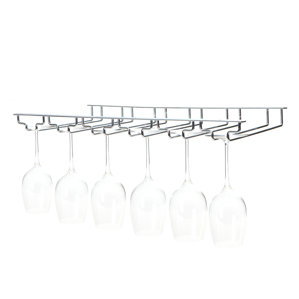 Under Shelf Wine Glass Rack by Mind Reader