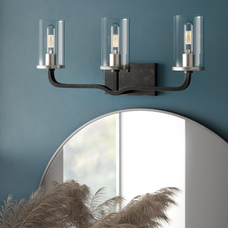 Mercury Row® Custodio 3-Light Dimmable Iron Black/Brushed ...