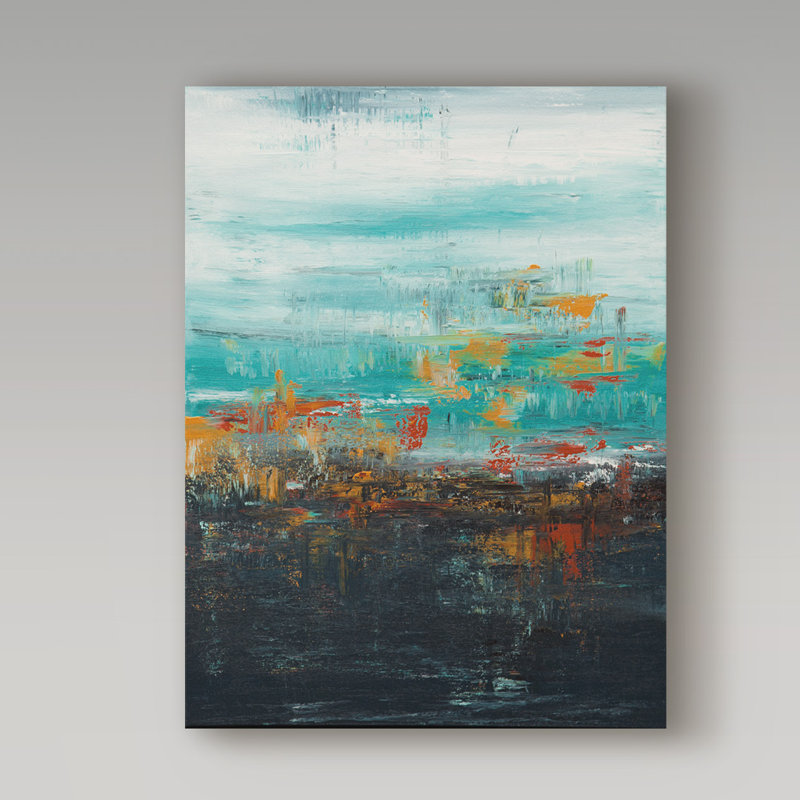 Trademark Art Dark Ascension Acrylic Painting Print On Wrapped
