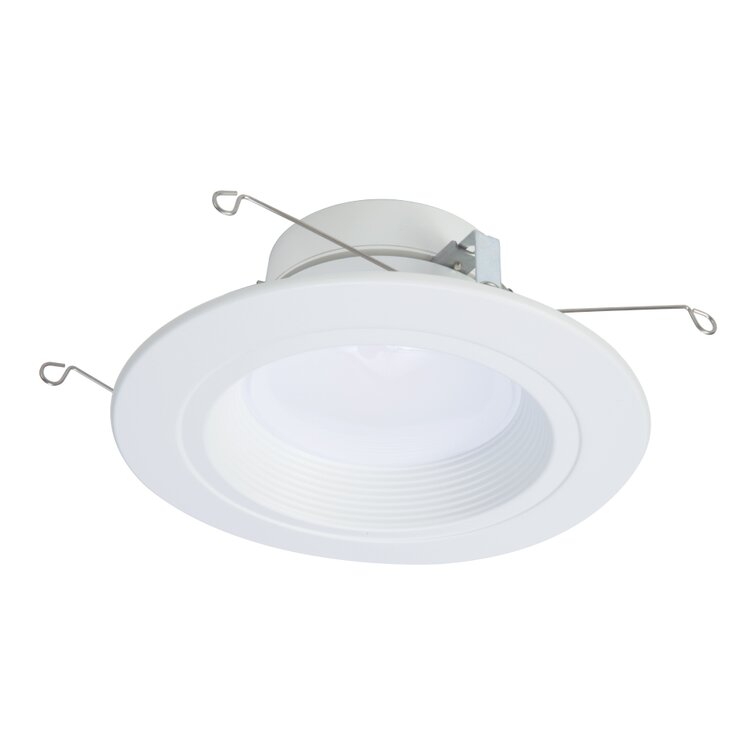 and 6 in Halo RL 5 in White LED Recessed Ceiling Light Trim 
