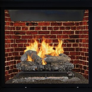 2X The Flames! Dreffco 18 LP Gas Log Fireplace Heavy-Duty Dual Row Gas Burner with Connection Kit 