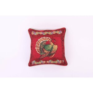 Thanksgiving Happy Fall Tapestry Turkey Pillow Cover