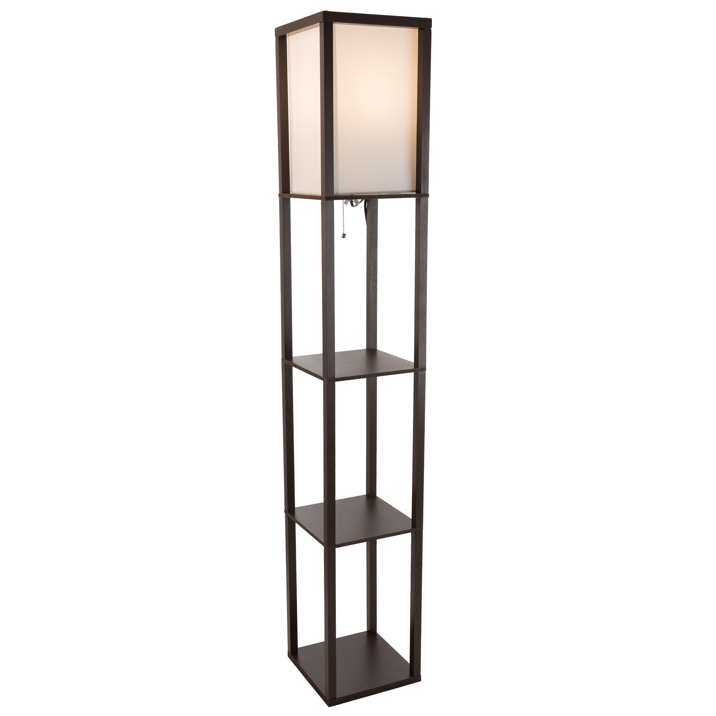 Ebern Designs Edmundson Etagere 62 75 Column Floor Lamp Reviews