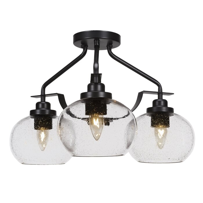 Agnon 3 Light Semi Flush Mount