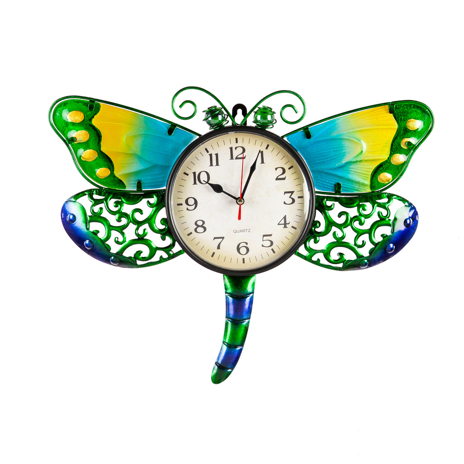 Evergreen Enterprises, Inc. Wall Clock Dragonfly Wall Accent Wayfair