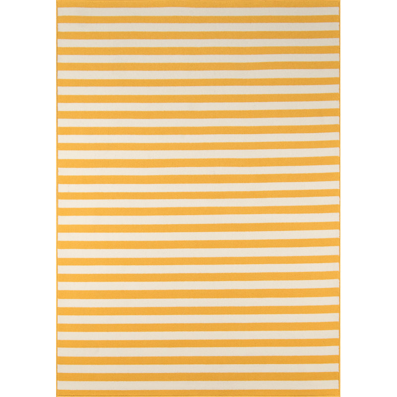 Halliday Yellow White Indoor Outdoor Area Rug Halliday Yellow White Indoor Outdoor Area Rug