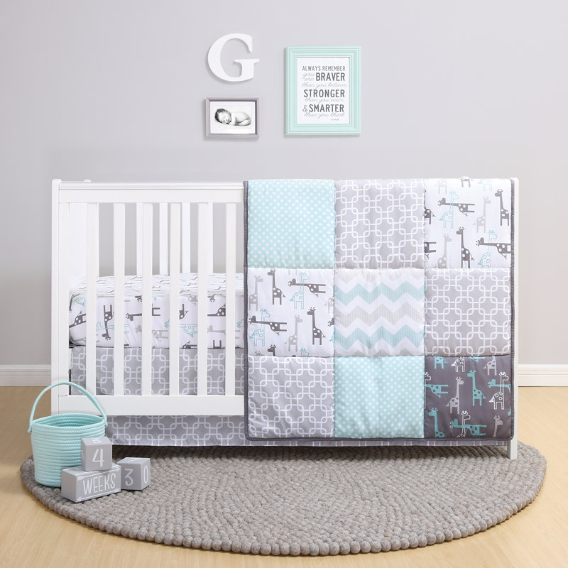 Harriet Bee Cusack 3 Piece Crib Bedding Set Reviews Wayfair