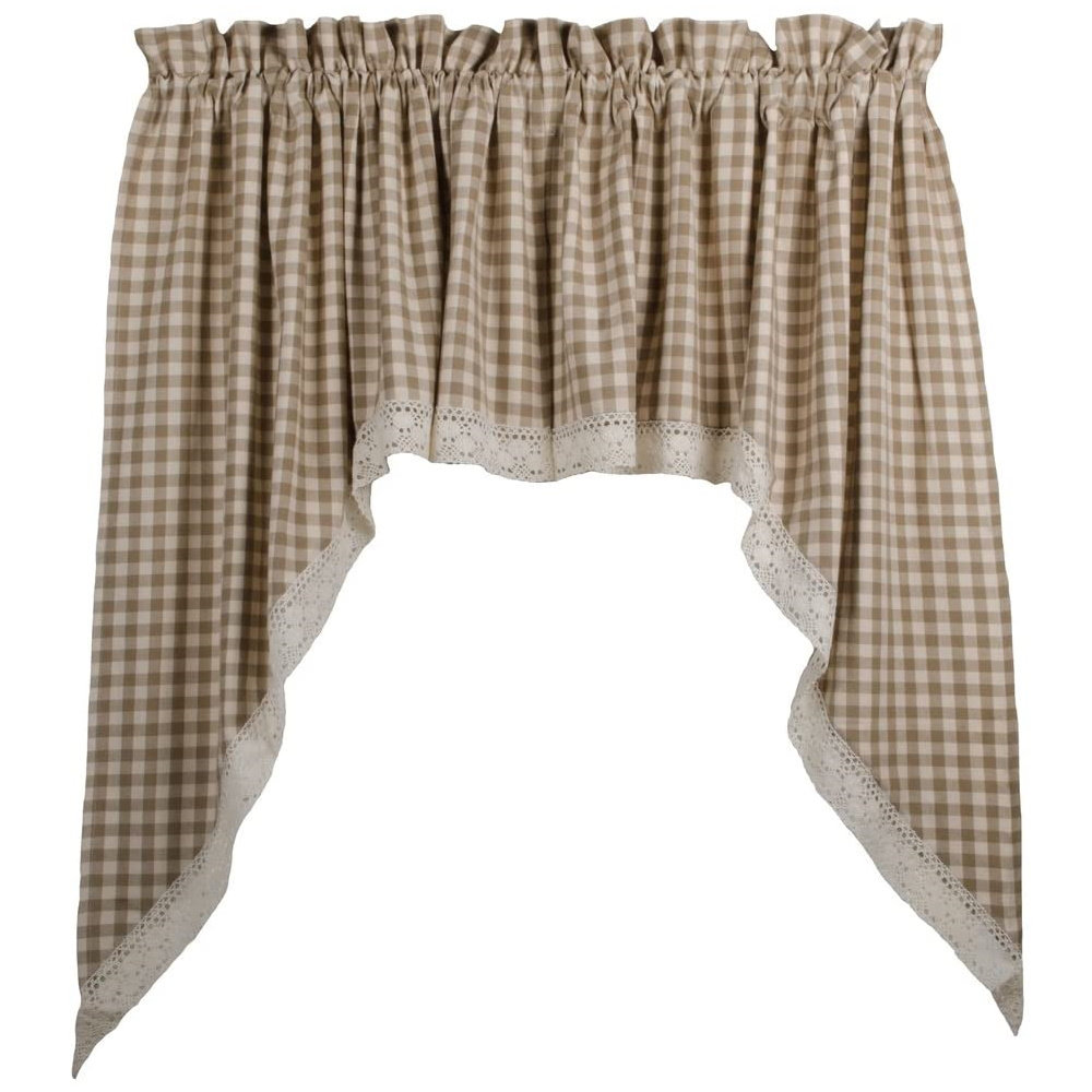 August Grove Heritage House Lace 72 Window Valance Wayfair