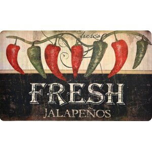 Larson Fresh Jalapenos Kitchen Mat