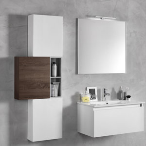 Urban Designs 131 cm Wandmontierter Waschtisch T..