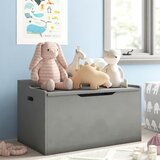 grey toy box with lid