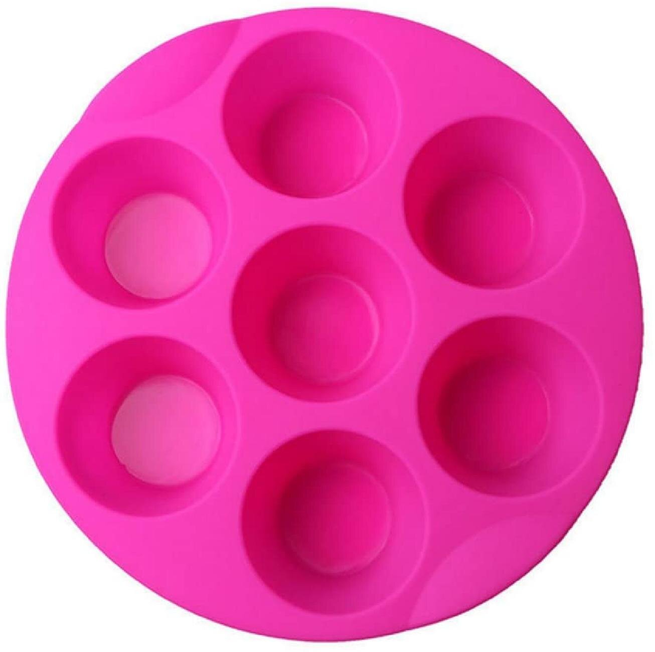 12SILICONE LARGE MUFFIN PUDDING MOULD BAKEWARE CUP CAKE BAKING TRAY Random color