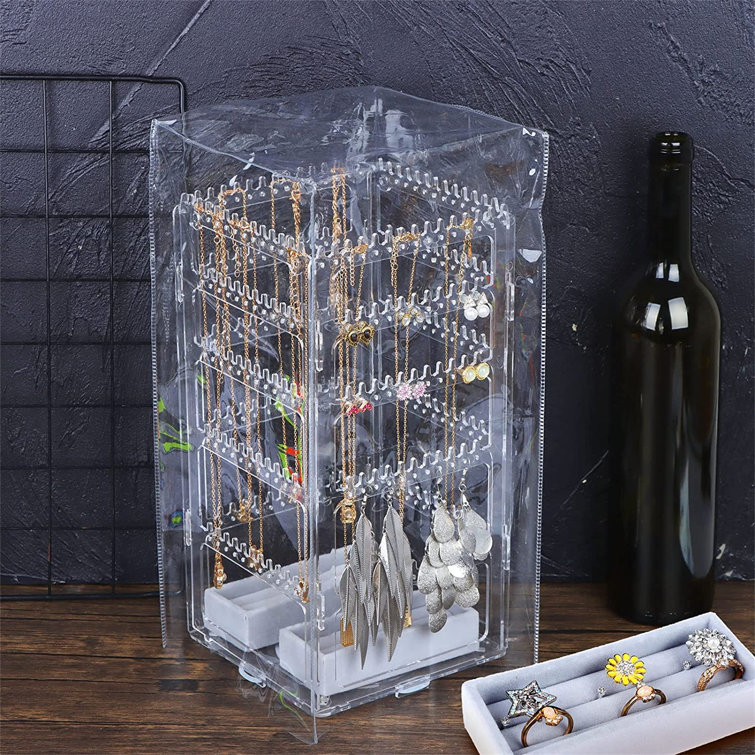 Rotating Jewelry Holders Organizers Bracelet Necklace Stand Displays Rack 