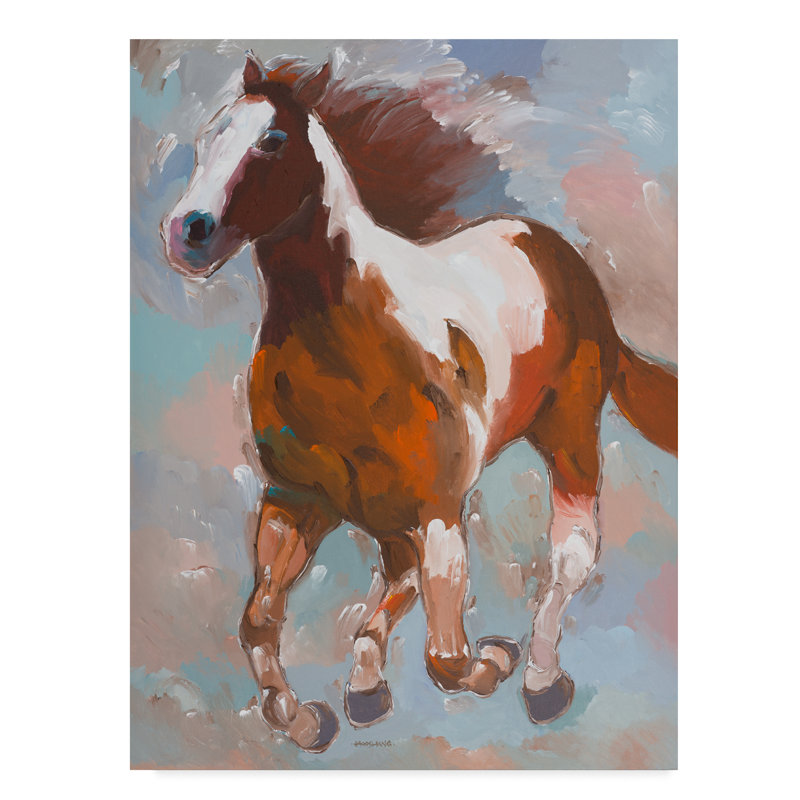 Trademark Art Painted Horse 2 Acrylic Painting Print On Wrapped