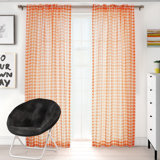 Houndstooth Curtains Wayfair