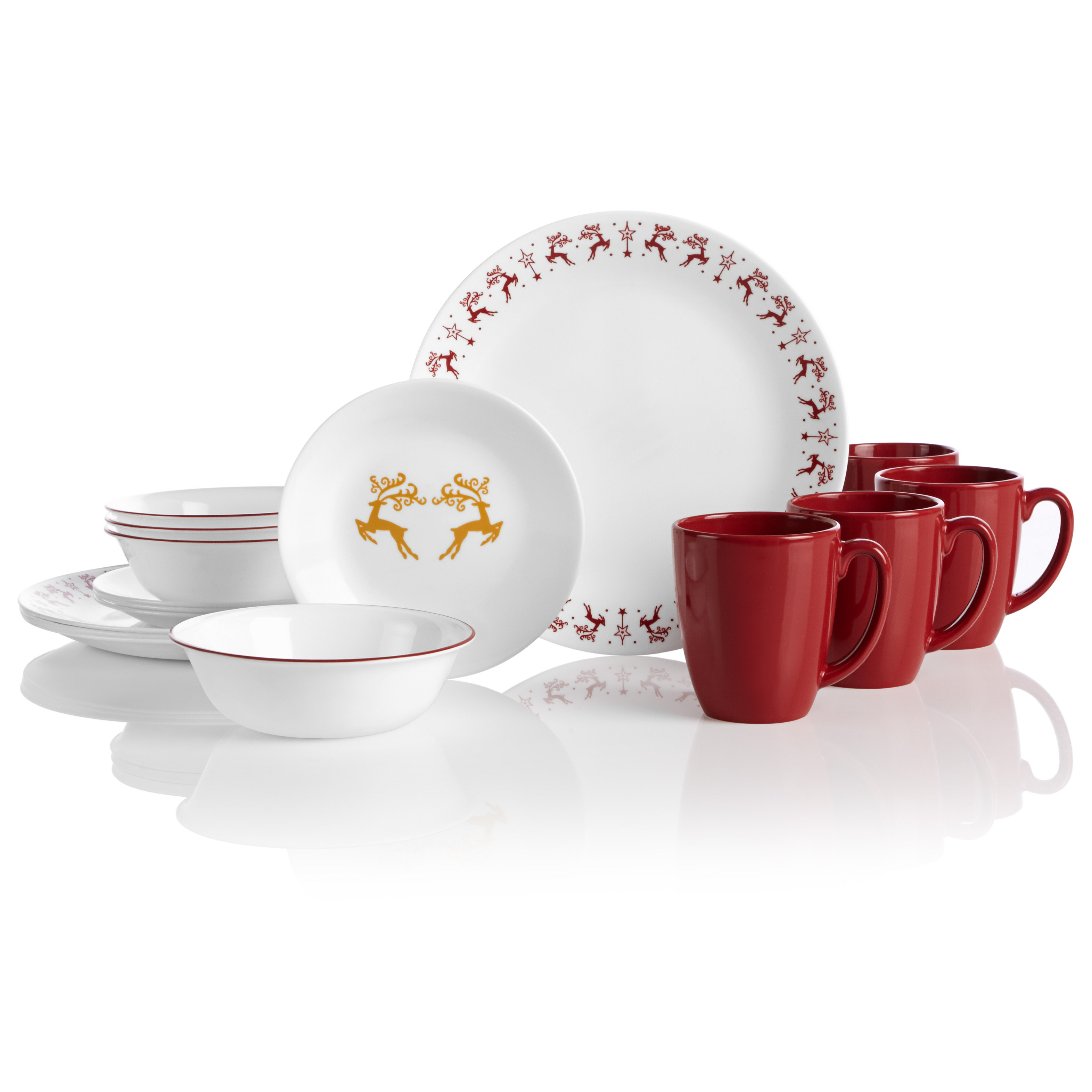 Corelle Dancer And Prancer 16 Piece Dinnerware Set Service Corelle Dancer And Prancer 16 Piece Dinnerware Set Service