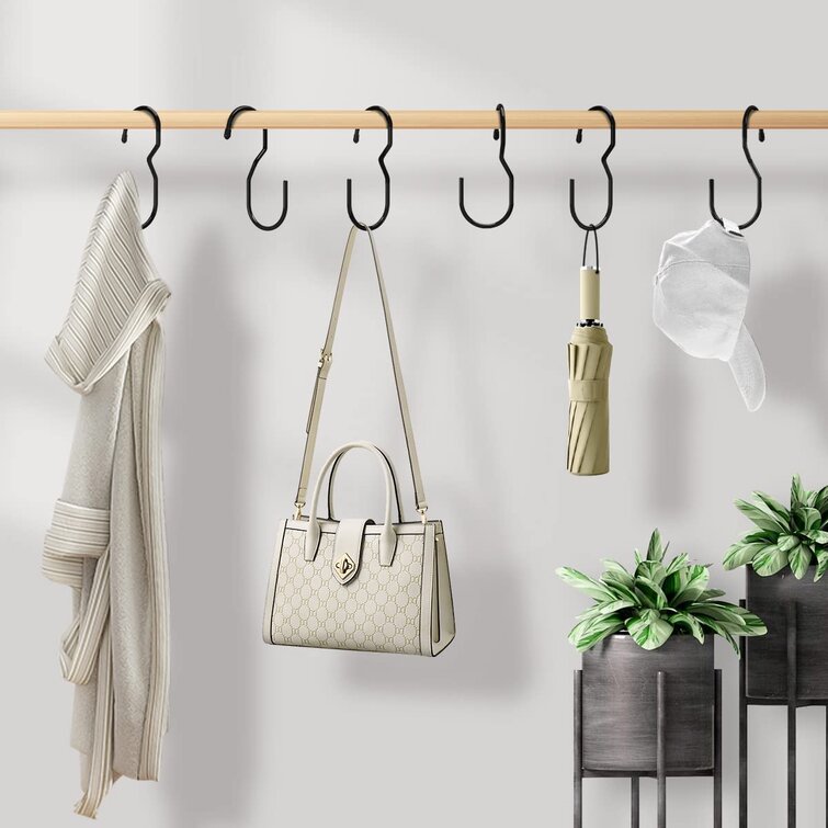 3 Packs Purse Hook Handbag Folding Hangers with a Velvet Bag Handbag Table Hanger for Women Bags 3 Styles