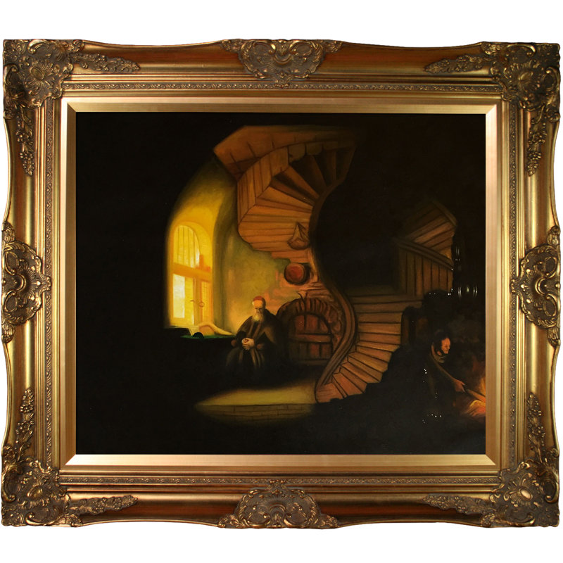 Philosopher in Meditation by Rembrandt Giclee Canvas Print
