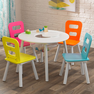 kids 3 piece round table and chair set