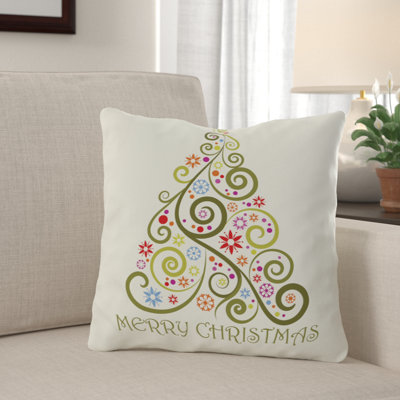 The Holiday Aisle Tavion Merry Christmas Whimsical Tree Throw