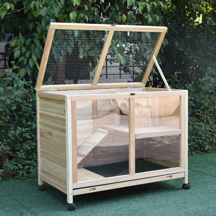 plexiglass rabbit cage