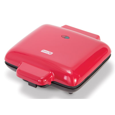 DASH No-Drip Waffle Maker  Color: Red