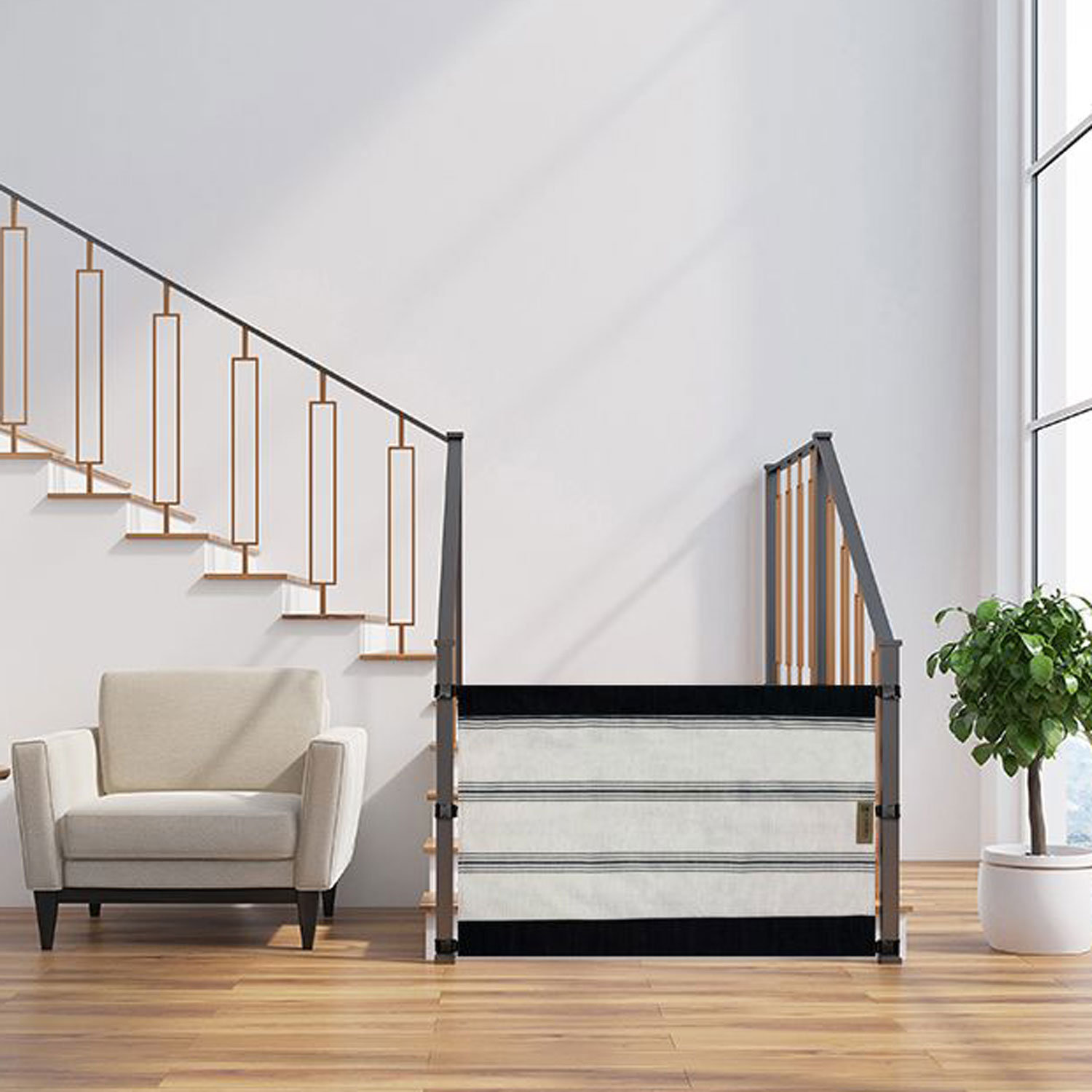 The Better Options Company The Stair Barrier Banister to Banister Baby