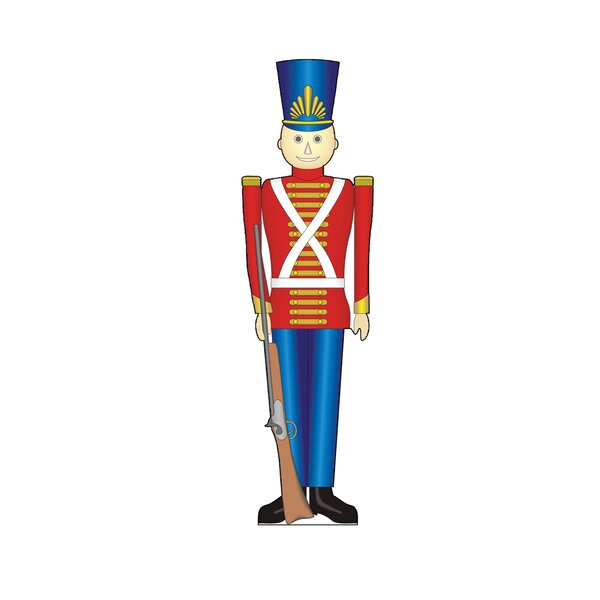life size wooden soldiers