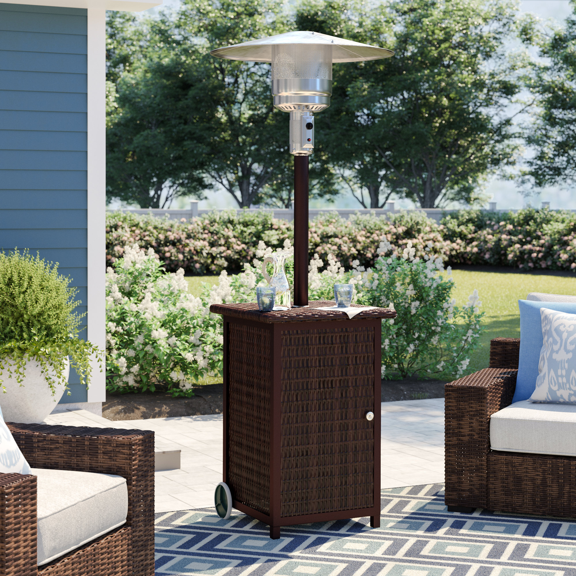 Sol 72 Outdoor Barnhill Tall Square 48 000 Btu Propane Patio Sol 72 Outdoor Barnhill Tall Square 48