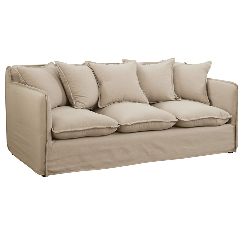 Gracie Oaks Clarimond Loose Back Pillows Sofa Wayfair