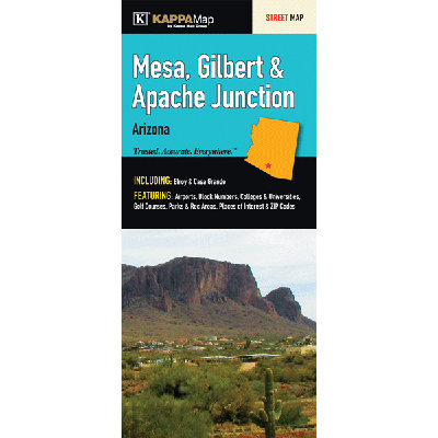 Mesa/Gilbert/Apache Junction Fold Map Universal Map
