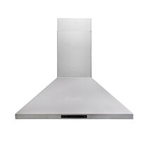 WALL MOUNT RANGE HOOD in  STAINLESS STEEL OPEN BOX 36 in LED LIGHTS VENTED 