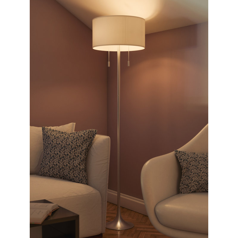 brown floor lamp