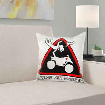East Urban Home Large Heart On A Background Surrounded Pillow Cover Wayfair