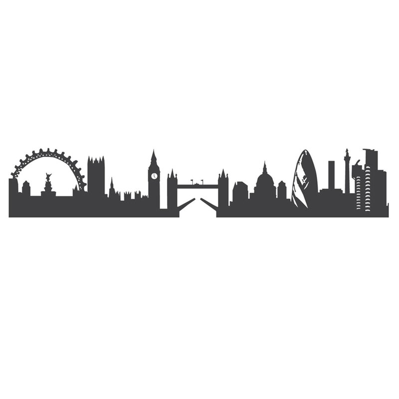 17 Stories London Skyline Wall Sticker | Wayfair.co.uk