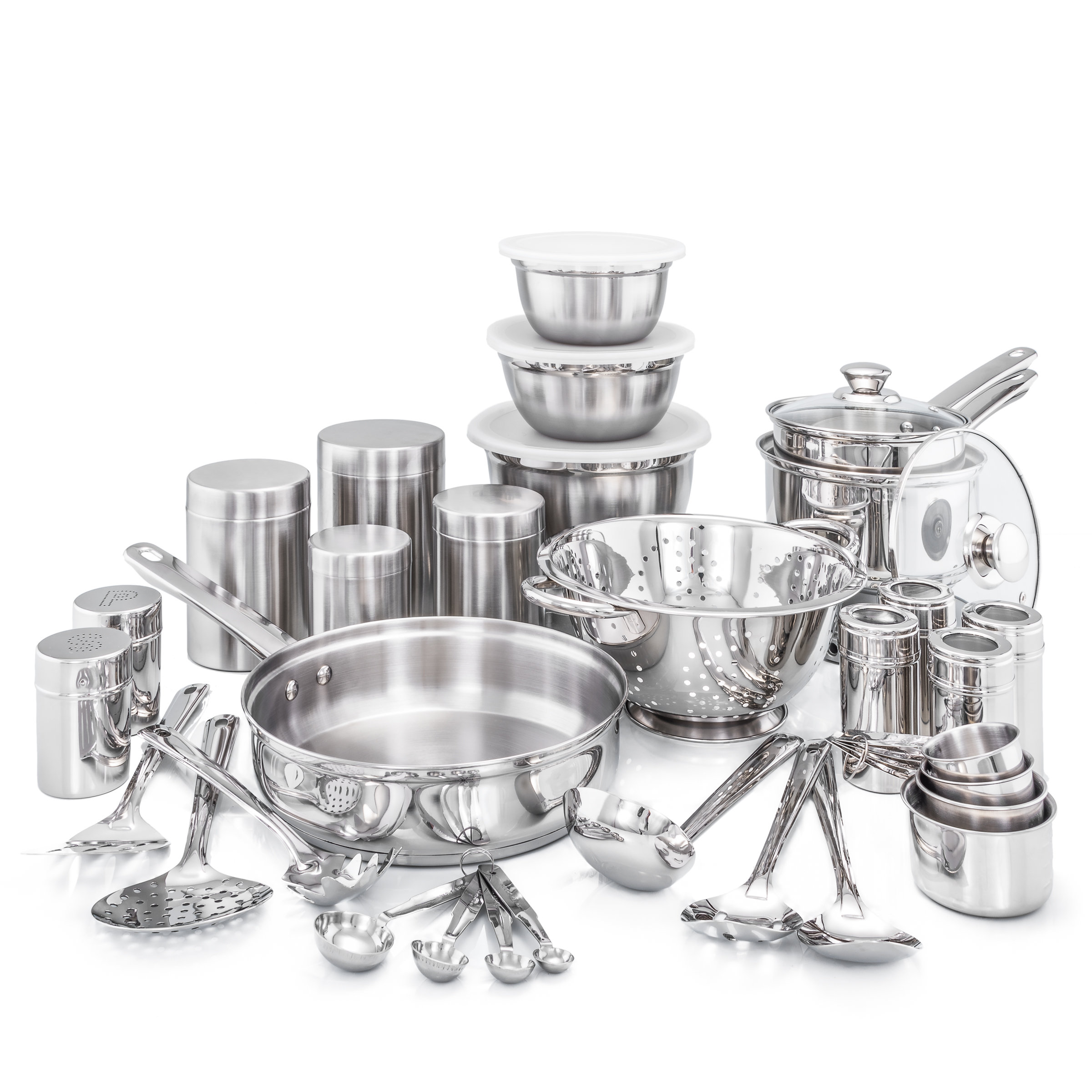 What Is Stainless Steel Made Of >> 36 Piece Kitchen In A Box Stainless Steel Cookware Set What Is Stainless Steel Made Of >> 36 Piece Kitchen In A Box Stainless Steel Cookware Set