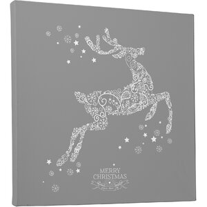 'Holiday Reindeer Stencil' Photographic Print on Wrapped Canvas