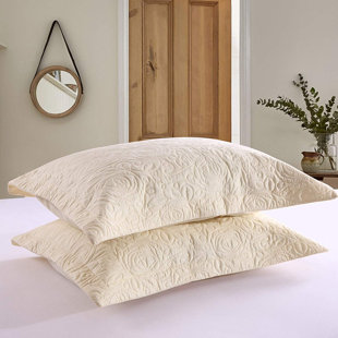 Euro/26 x 26 The Pillow Collection Sarane Damask Bedding Sham Ivory Euro/26 x 26 The Pillow Collection Sarane Damask Bedding Sham Ivory